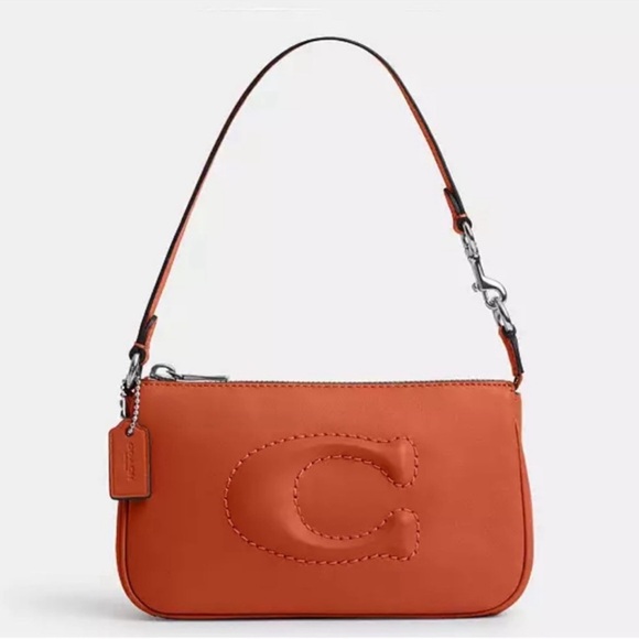 Coach Handbags - Nolita 19 silver/dark orange 🍂🍁